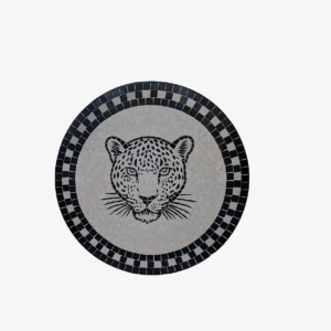 leopard outdoor table set